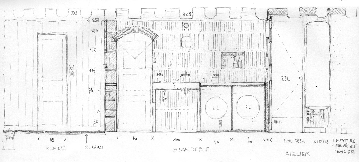 maison la rochette plan de masse